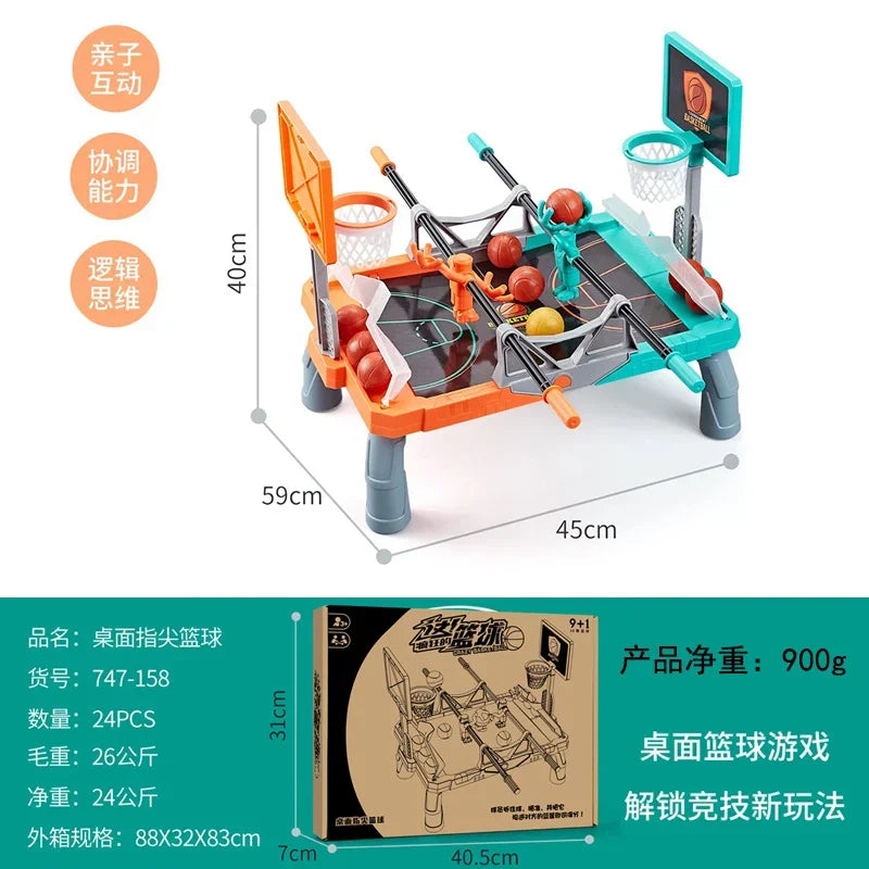 2023 Latest Children'S Desktop Game-Fingertip Basketball Basketball Shooting Board Catapult Fingertip Basketball Table Games